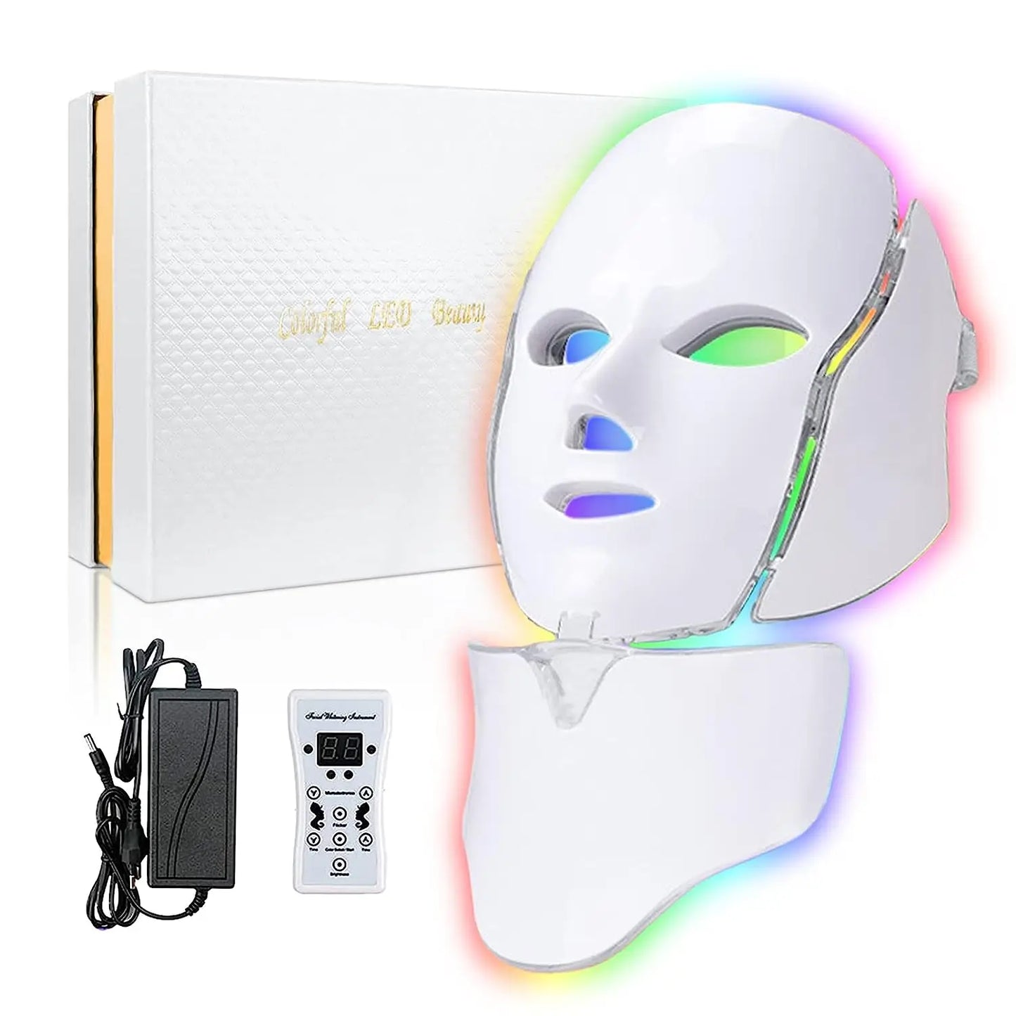 7-Color LED Light Therapy Mask – Revitalize, Brighten, and Transform Your Skin from Home!