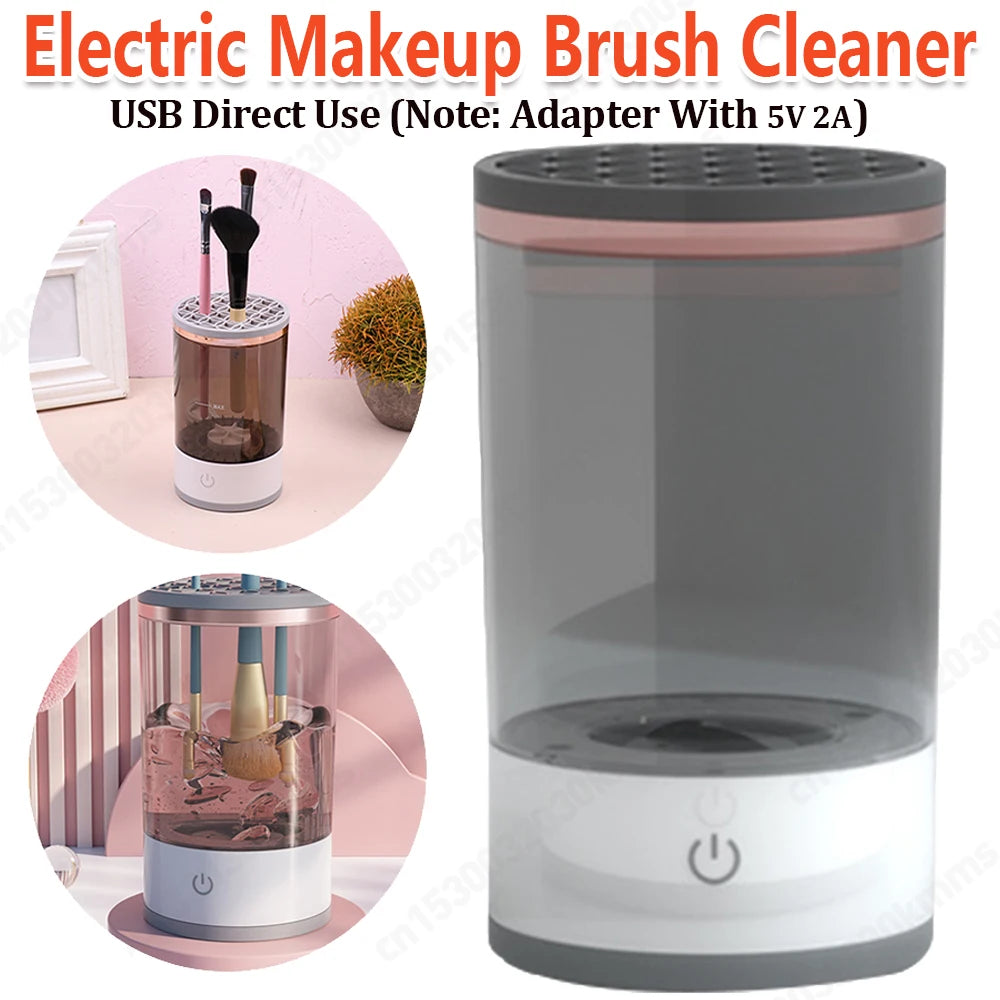 Rechargeable Automatic Makeup Brush Cleaner & Dryer – Effortless Cleaning and Drying Tool