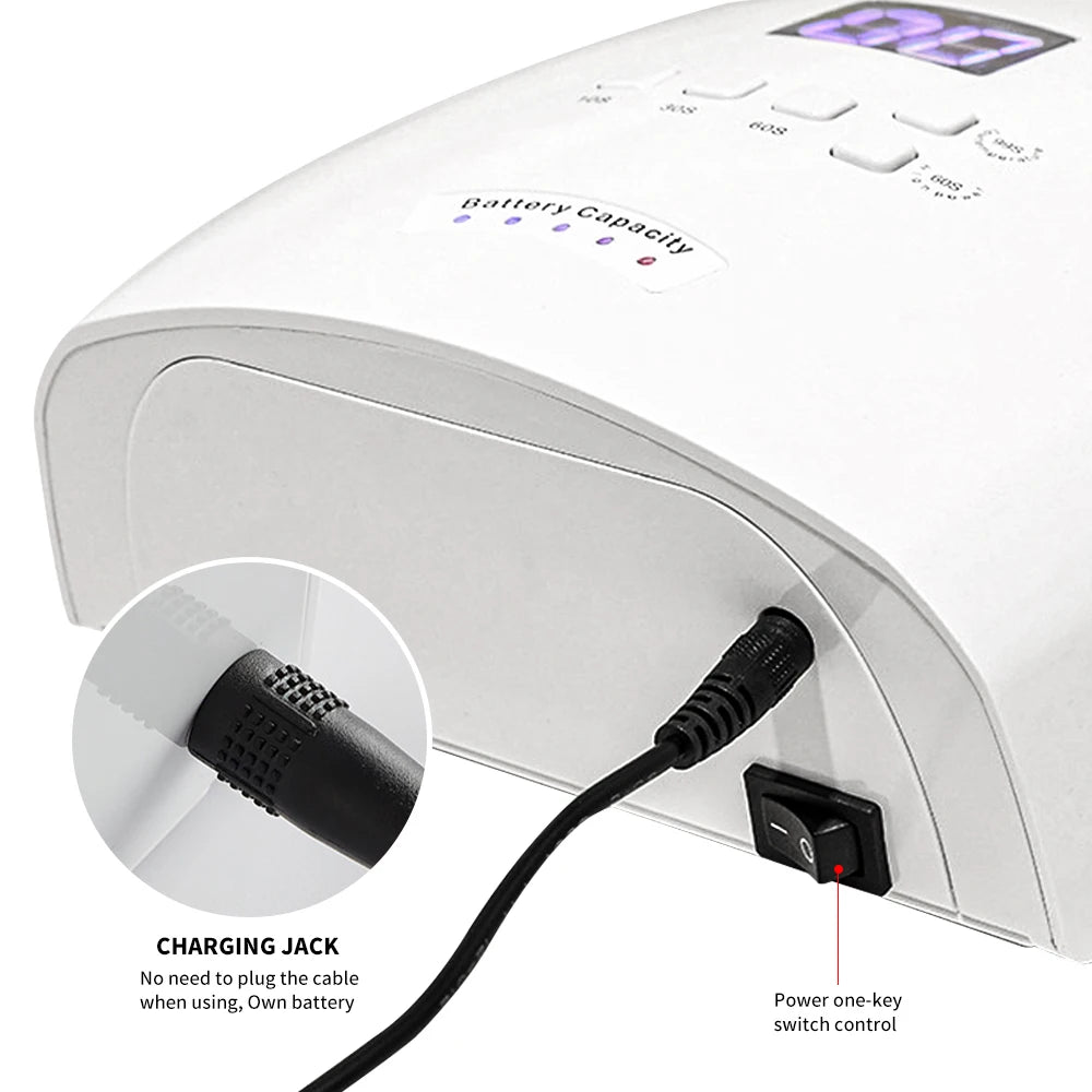 Pro UV Nail Lamp – 4-Speed Timer, 30-LED Quick-Dry Gel Curing Machine