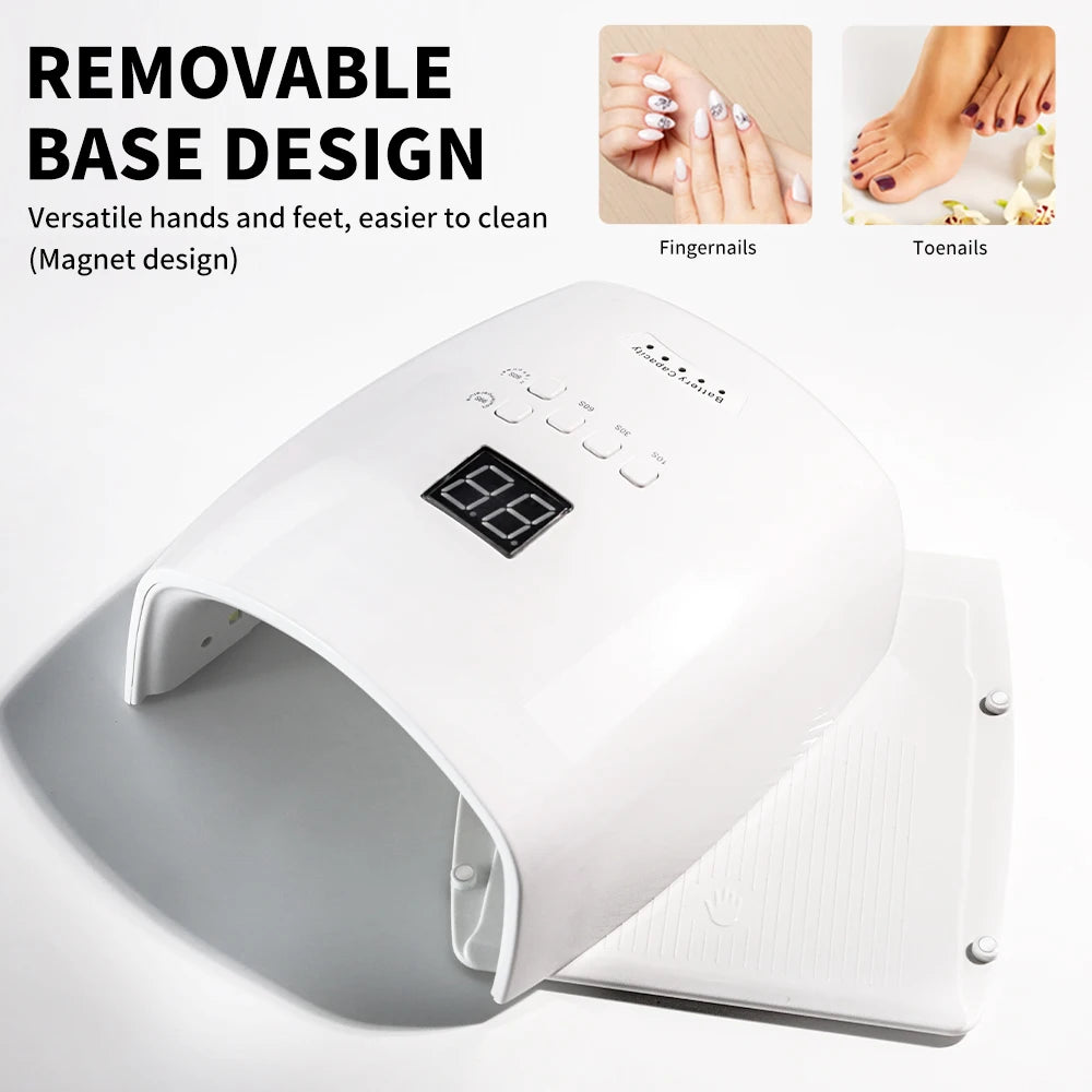 Pro UV Nail Lamp – 4-Speed Timer, 30-LED Quick-Dry Gel Curing Machine