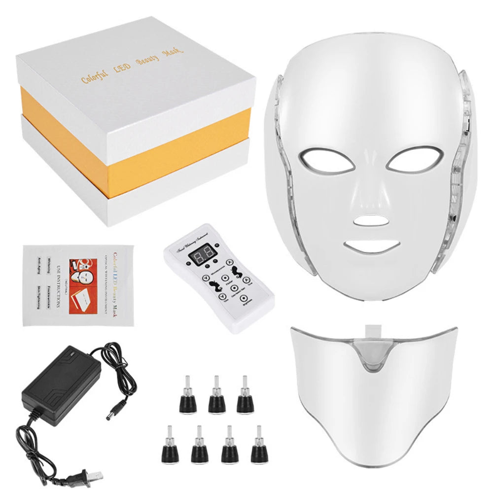 7-Color LED Light Therapy Mask – Revitalize, Brighten, and Transform Your Skin from Home!