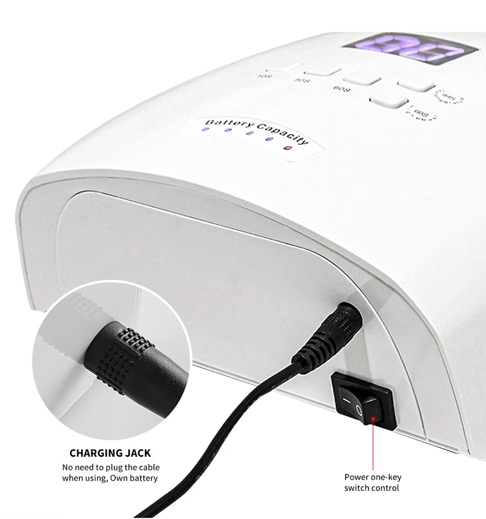 Pro UV Nail Lamp – 4-Speed Timer, 30-LED Quick-Dry Gel Curing Machine