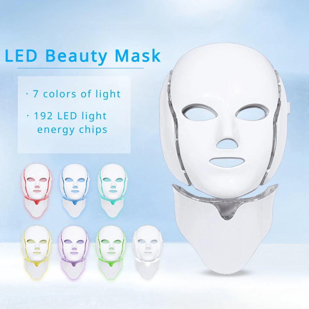 7-Color LED Light Therapy Mask – Revitalize, Brighten, and Transform Your Skin from Home!