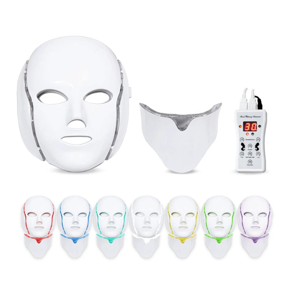 7-Color LED Light Therapy Mask – Revitalize, Brighten, and Transform Your Skin from Home!